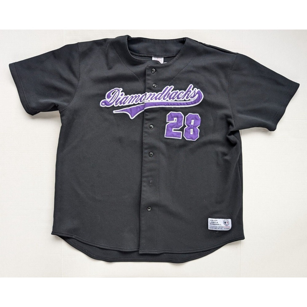 Vintage Shea Hillenbrand Diamondbacks Jersey Mens Size XL Black True Fan Arizona